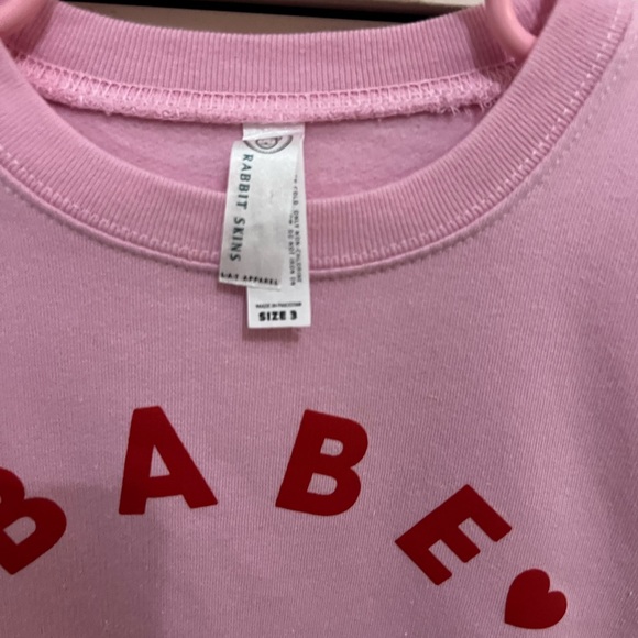 Babe sweatshirt 3T NWOT - Picture 2 of 2